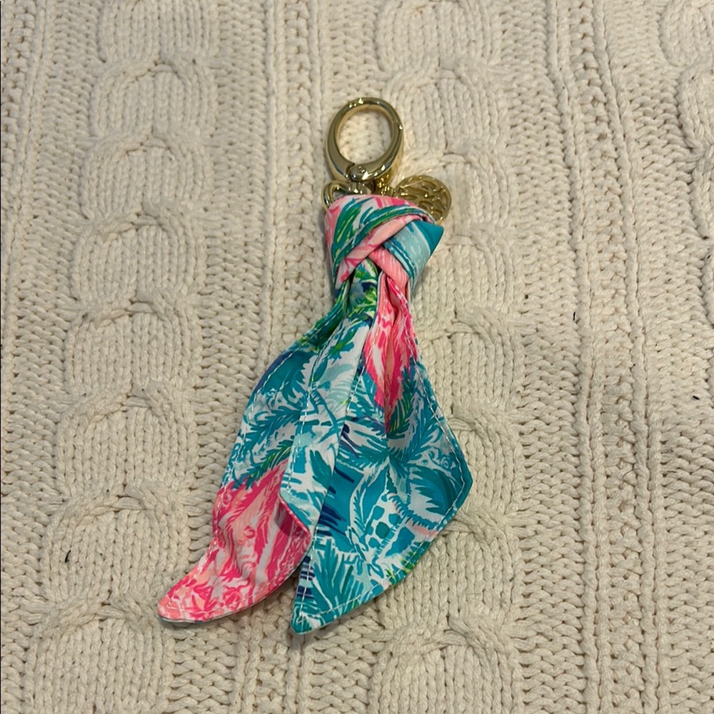 Lilly Pulitzer Pink and Blue Key Holder Accessory